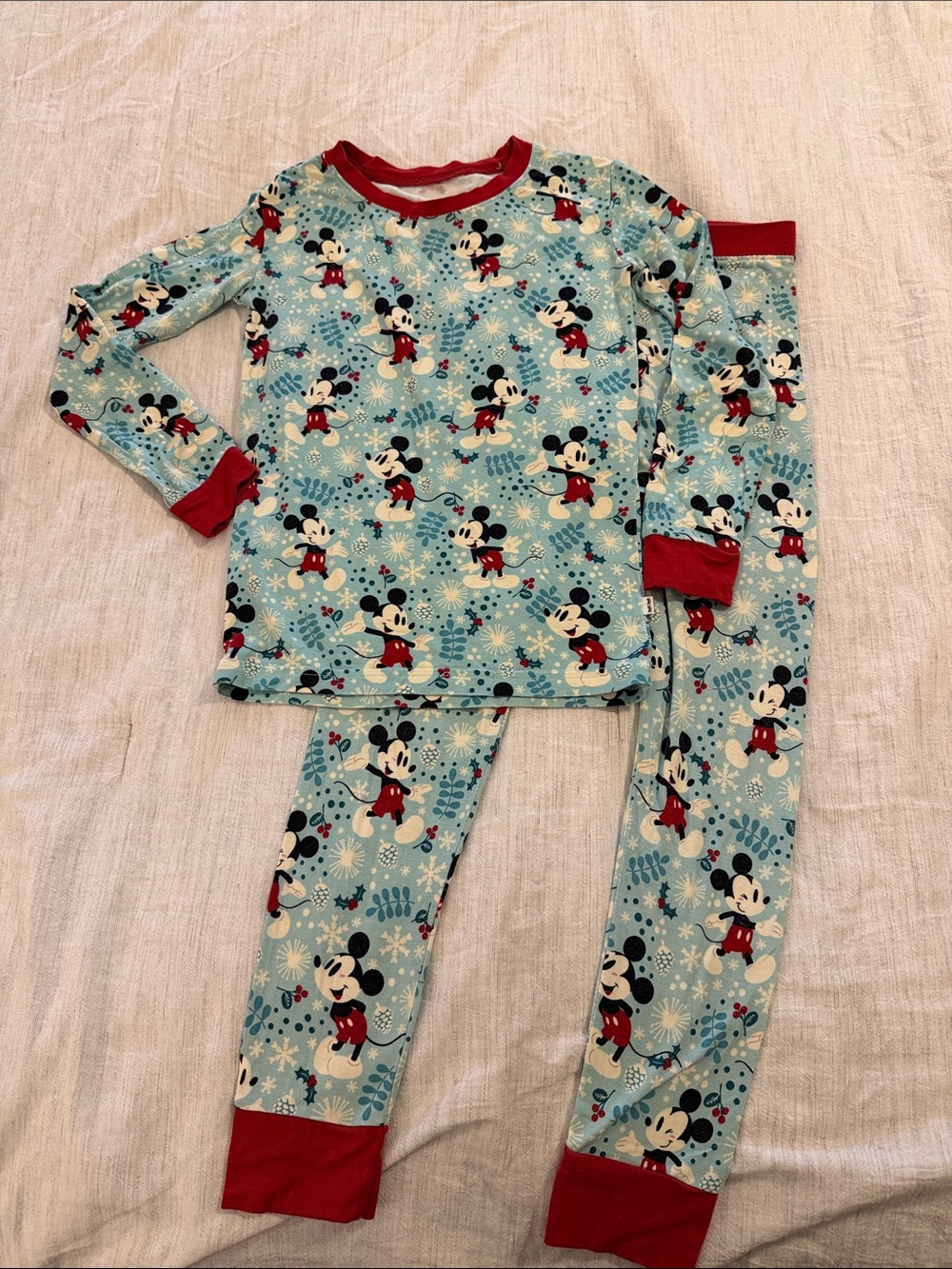 Little Sleepies Mickey Christmas pajamas